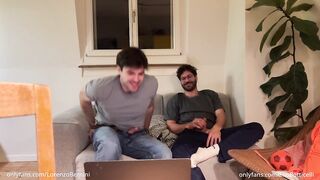 Str8 ally helps homo bro jerking of