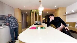 My raise is to screw my cuckold boss's Latin big beautiful woman mother I'd like to fuck wife with my large manager rod!