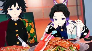 Tanjiro x Shinobu scenes