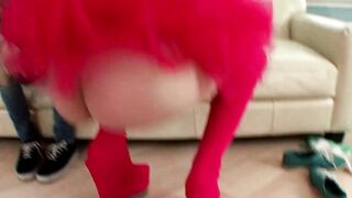 Tatted And Pierced Brunette hair Gets A Thick Anal Creampie- AssMania