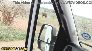 Concupiscent Black Chick Slammed Coarse On All Fours By Hung White Tourist In Camper Van