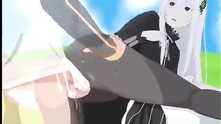 Subaru has sex with the witch of the sin of greed