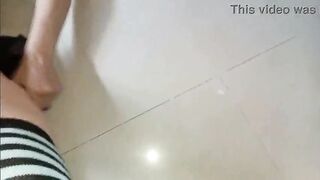 Pair Lola y Candy pegging with thong-on, stud clothed as a woman with sexy wife