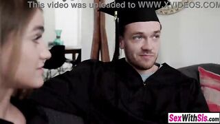 Small teen step sister loses a wager with her step brother and lets him bang her