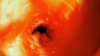 The path into the depths and moist splashes