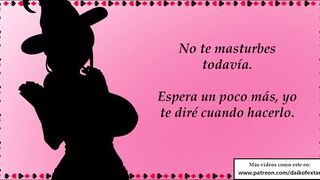 JOI Especial halloween. Te ordeñan 6 veces como esclavo raunchy. JOI completo y español.