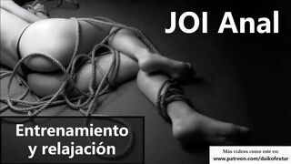 JOI Anal en español para relajarse y entrenar tu culo.