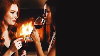 Those gals wanna kiss every other - AI generated