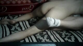 Cogiendo de misionero con su conjunto blanco