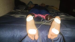 Foot Punishment - Boy Feet Fastened and Electrified