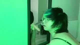 Punk Tboy Sucks Off 2 Dildos