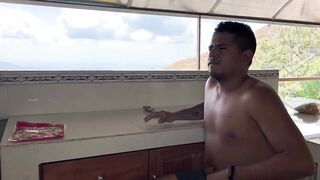 Banging my hawt stepmom after breakfast. English subtitles