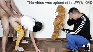 My boyfriend arrived from abroad and discovered me with the neighbour.