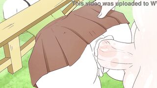 Alex got stuck in the fence on purpose and Steve drilled her! manga (porn manga sex )4K 2026