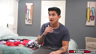 Hot mother I'd like to fuck Izi Blu Sky drank large ramrod and enjoyed hardcore cunt screwing