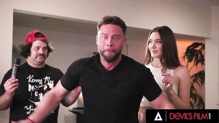 DEVILS FILM - Ella Reese Teases Lustful Housemate Seth Then Breaks Script For Cheating Bang On Set