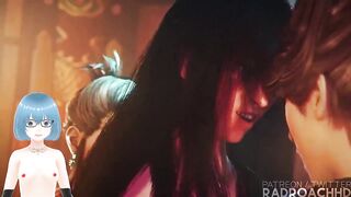 tifa gets it in the one and the other holes radroachhd