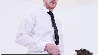 Bishop Brody Kayman Whips His Huge Jock Out And Makes Naive Teen Suck It - Missionary Guys