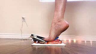 Crushing Boxes Barefoot