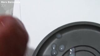 Homo drinking his giant creamy spunk fountain