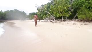 SEXY SEX ON A NUDIST BEACH!! - MELANI LATIN CHICK