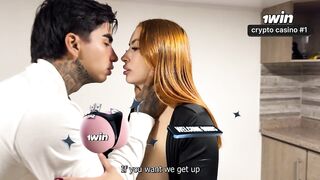 My most excellent ally's mother I'd like to fuck mommy sucks my dick in front of him and this guy doesn't notice.