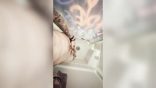 POV pee and jizz flow