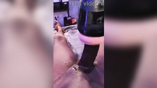 Get to See Large Ebony Shlong Masturbation