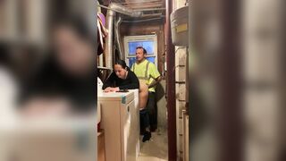 Fucking a cheating chunky butt in the basement