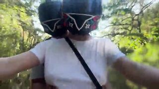 I picked up a DiDi customer out of a brassiere and this guy noticed my large melons two