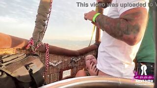 Date Night - Risky Sunrise Sex (that babe swallows) over pyramids in an air balloon - Sammmnextdoor