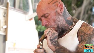 TRAILERTRASHBOYS Virgin Twink Eddie Patrick Fucked By Masculine Jason