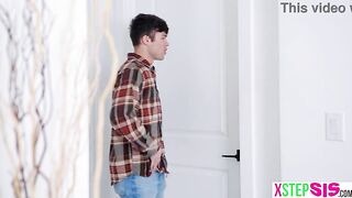 Jealous large breasts stepsister got hers from her perv stepbrother