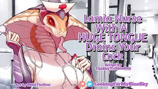 Lamia Nurse With a BIGGEST TONGUE Drains Your Dong [Monstergirl Audio Roleplay] [Oral sex] [Dick Love]