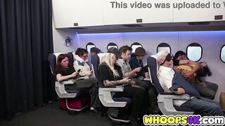 Black Model Olivia Jay Looking Xtra Cute in her Short Yellow Petticoat Shoot Some Hawt Movie scenes Like Flashing Her Bazookas and Juicy Vagina for her Fans in Flight