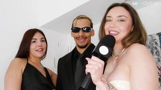 ORGIA HARDCORE Y MUCHO DOBLE PENETRACION - Catherine Knight y Yasmina Khan hacen orgia interracial con mas squirt del mundo - SexDater