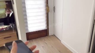 Stranger defiance - UberEats delivery screws me hard with biggest spunk flow !!