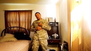 Sexy Military Man Feeling Gives a decision To Tease and Disrobe and Film It Part 1 (mature clip of me)