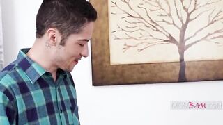 The Superlatively good Way To Calm Down Is To Suck On A Huge Couple Of Tiddies