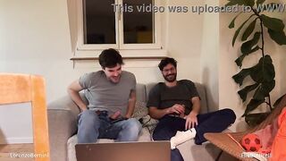 Str8 Ally Helps Homosexual Bro Stroking