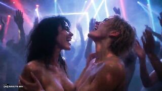 [AI-generated] Future Rave Wild Nightclub Party with Breasty Youthful MILFs 25-thirty, Flying Boobs, Butt Grabbing, Teat Clamps and Eager Dance Chaos