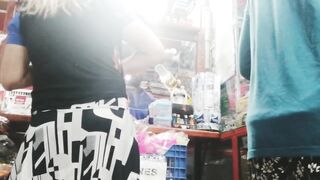 flashing public out of pants upskirt on the street theater sex caught