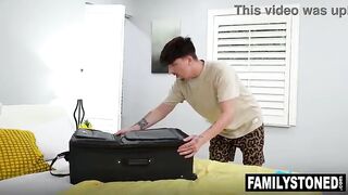 Lola Valentine sucking Ethans jock behind his girlfriends back