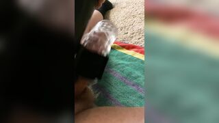 Fresh toy made me cum in seconds!!!