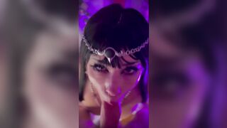 Shadowheart oral pleasure and facial