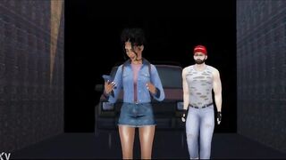 Black hottie caught up and fucked