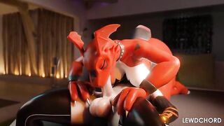 Guilmon Oral pleasure 69 Fur Animation