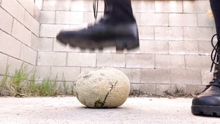 Crushing Melon in Combat Boots