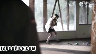 Homeless Guy Bangs 2 Bratty Women in a Abandoned Abode