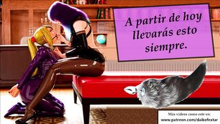 JOI, serás mi mascota raunchy a partir de hoy. Anal + CEI.